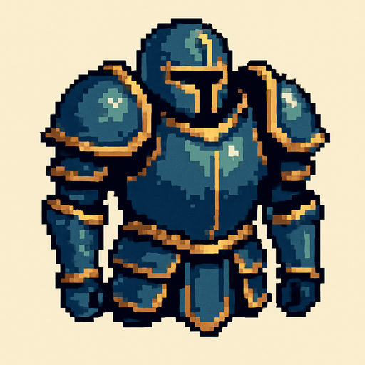 armor pixel art.
In-Game asset.  2d.  High contrast.  No shadows