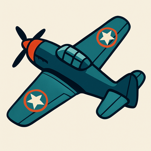 warplane.
In-Game asset.  2d.  High contrast.  No shadows