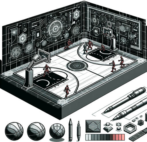 Futuristic basketball.
Single Game Texture. In-Game asset. 2d. Blank background. High contrast. No shadows.