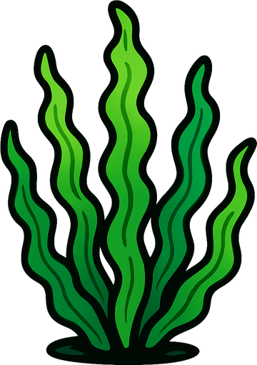 seaweed.
In-Game asset.  2d.  High contrast.  No shadows
