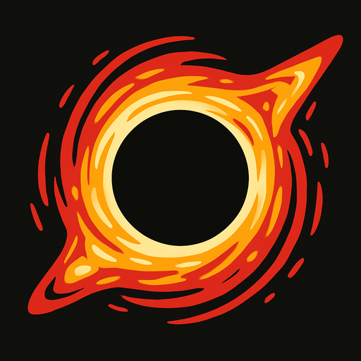 Black hole.
In-Game asset.  2d.  High contrast.  No shadows