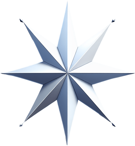 a white christmas star.
Single Game Texture. In-Game asset. 2d. Blank background. High contrast. No shadows.