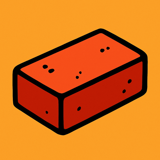 2d brick.
In-Game asset.  2d.  High contrast.  No shadows