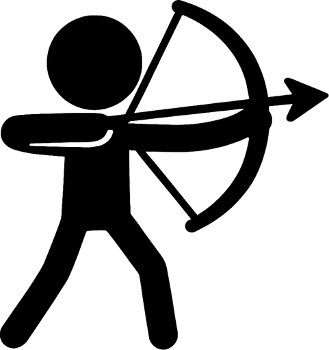 Cöp adam elinda yay olsun.
In-Game asset.  2d.  High contrast.  No shadows