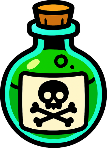 2d Poison.
In-Game asset.  2d.  High contrast.  No shadows