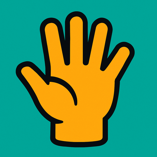 Hand.
In-Game asset.  2d.  High contrast.  No shadows