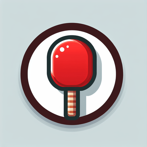 Red paddle..
Single Game Texture.  In-Game asset.  2d.  Blank background.  High contrast.  No shadows