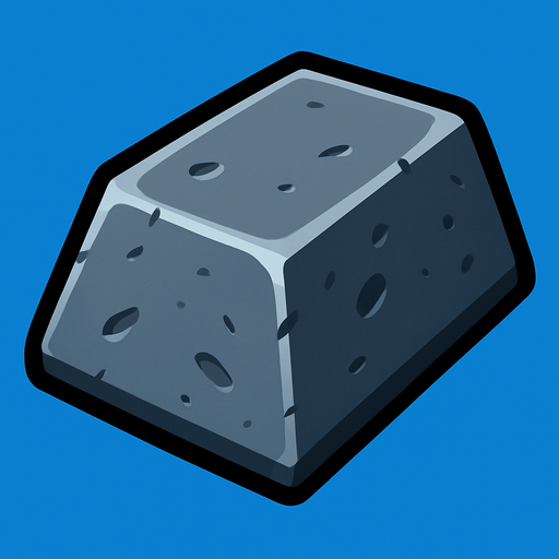 Iron.
In-Game asset.  2d.  High contrast.  No shadows