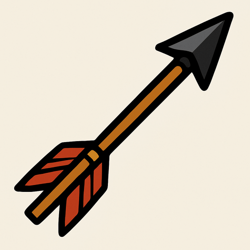 Arrow.
In-Game asset.  2d.  High contrast.  No shadows