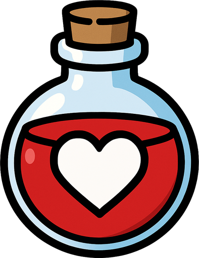 healtPoiton.
In-Game asset.  2d.  High contrast.  No shadows