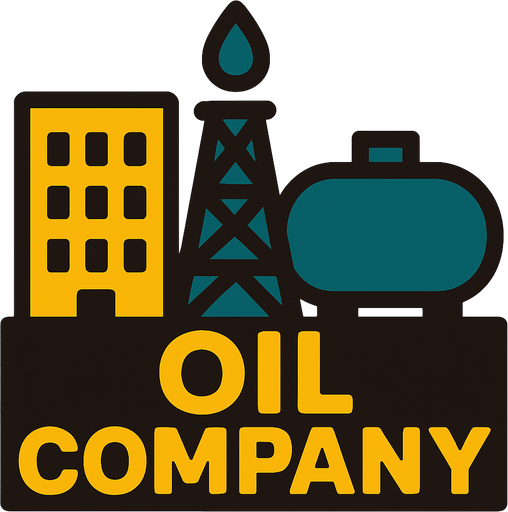 oil company.
In-Game asset.  2d.  High contrast.  No shadows