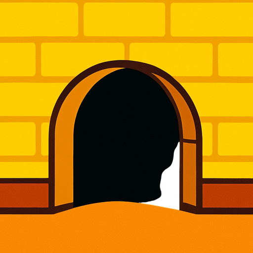 çizgi film fare yuvası.
In-Game asset.  2d.  High contrast.  No shadows