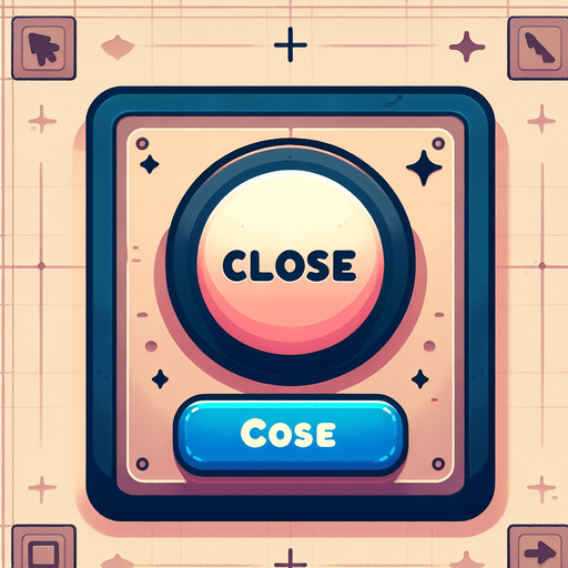 close_tab_button.
Single Game Texture.  In-Game asset.  2d.  Blank background.  High contrast.  No shadows