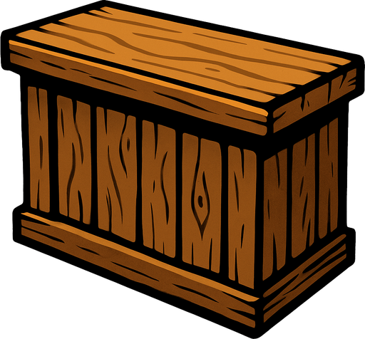 wood counter.
In-Game asset.  2d.  High contrast.  No shadows