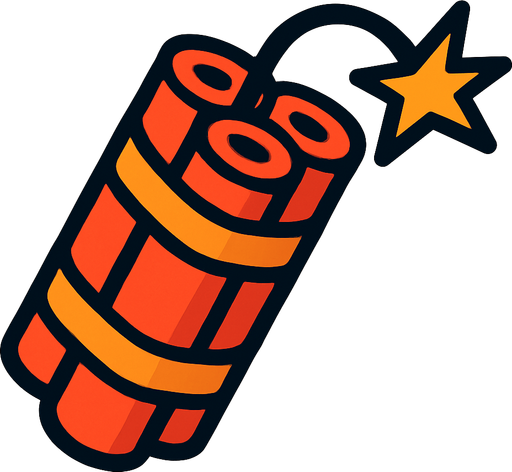 dynamite.
In-Game asset.  2d.  High contrast.  No shadows