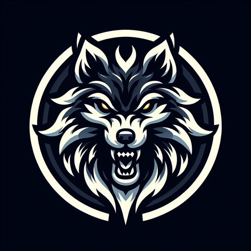 An animated image a fierce wolf.
Single Game Texture. In-Game asset. 2d. Blank background. High contrast. No shadows.