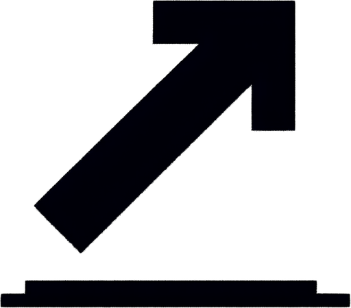 Стрелка графика стемится вверх, черный.
Single Game Texture. In-Game asset. 2d. Blank background. High contrast. No shadows.