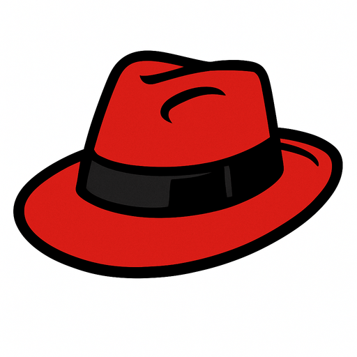 sombrero de mafioso de color rojo.
In-Game asset.  2d.  High contrast.  No shadows