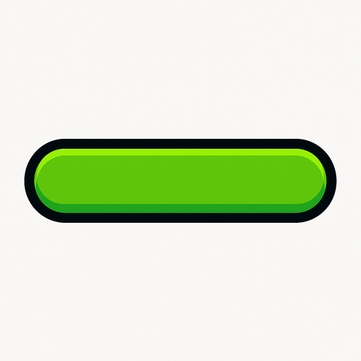 yeşil bar.
In-Game asset.  2d.  High contrast.  No shadows