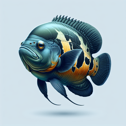 a realistic oscarFish.
Single Game Texture. In-Game asset. 2d. Blank background. High contrast. No shadows.