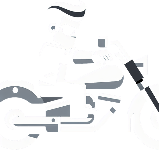 motosiklet kullanan havalı adam.
Single Game Texture. In-Game asset. 2d. Blank background. High contrast. No shadows.
