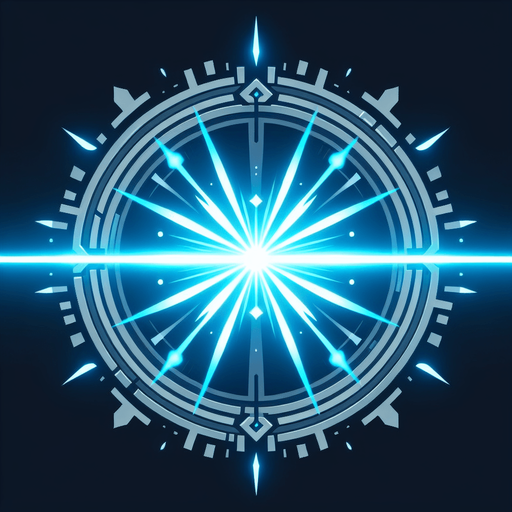 blue laser horizontal.
Single Game Texture. In-Game asset. 2d. Blank background. High contrast. No shadows.