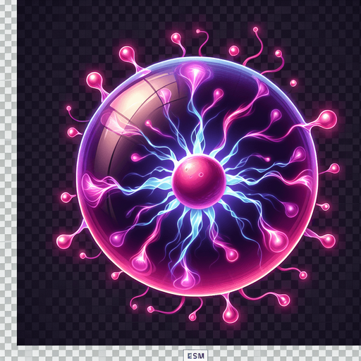 plasma ball
Single Game Texture. In-Game asset. 2d. Transparent background. High contrast. No shadows.