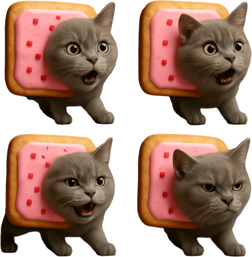 Sprite sheet with different face expressions : smile, surprise, fear, laught, angry...