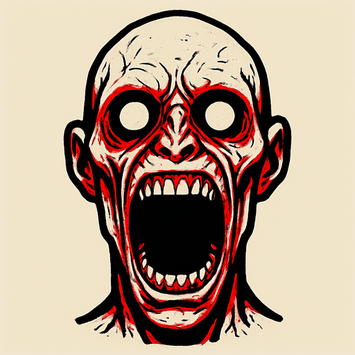 scp 096 head.
In-Game asset.  2d.  High contrast.  No shadows