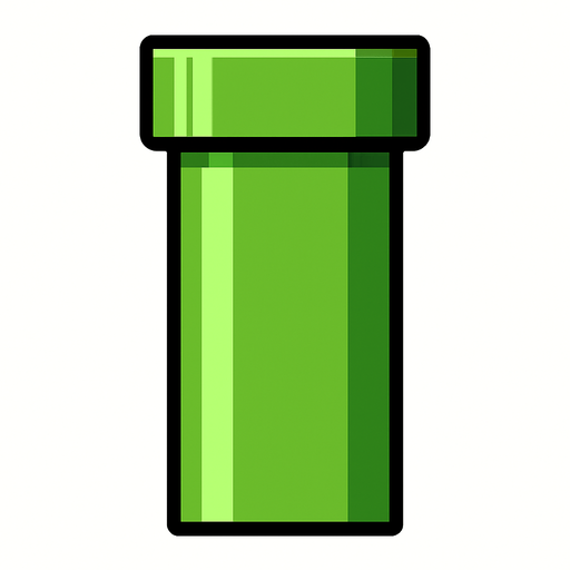 Flappy bird borusu.
In-Game asset.  2d.  High contrast.  No shadows