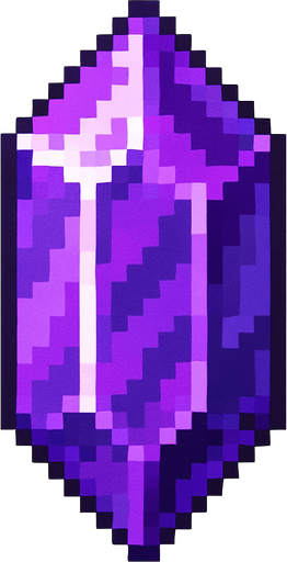 amatista.
In-Game asset.  2d.  High contrast.  No shadows. pixelart