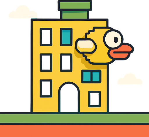Make it flapy bird building.
2d.  No shadows