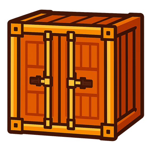 cargoContainer.
In-Game asset.  2d.  High contrast.  No shadows