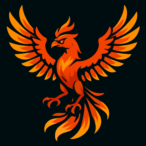 Phoenix.
In-Game asset.  2d.  High contrast.  No shadows