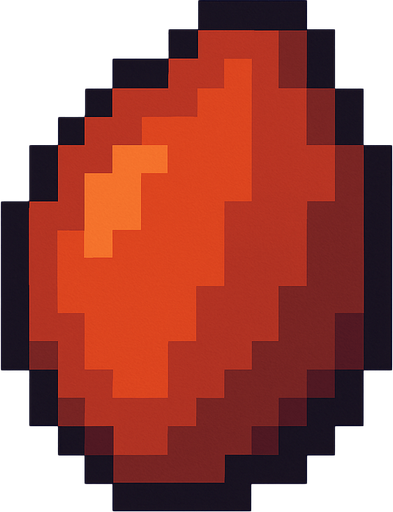 8 bit cherry seed.
In-Game asset.  2d.  High contrast.  No shadows