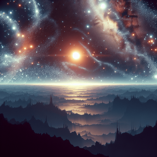 a wonderful but not very dense starfield.
Single Game Texture. In-Game asset. 2d. Blank background. High contrast. No shadows.