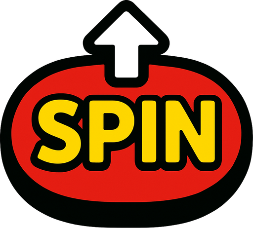 spin button.
In-Game asset.  2d.  High contrast.  No shadows