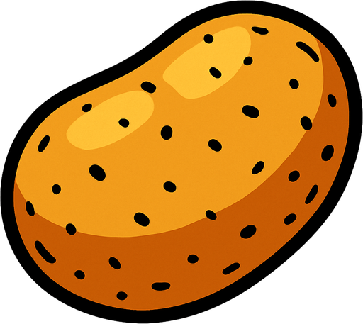 Patate.
In-Game asset.  2d.  High contrast.  No shadows