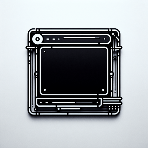 basic rectangular empty black popup.
UI element.