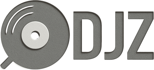 simple grey colored DJZ logo