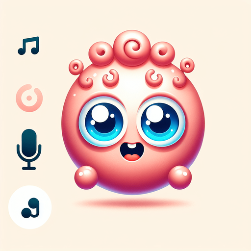 Design a round icon featuring Jigglypuff from Pokémon.