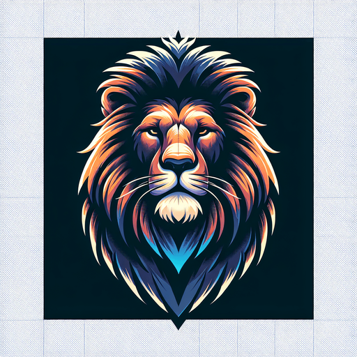 Lion.
Single Game Texture.  In-Game asset.  2d.  Blank background.  No shadows