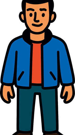 İnsan.
In-Game asset.  2d.  High contrast.  No shadows