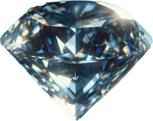 A shimmering diamond sparkles brilliantly,.