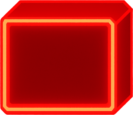 Res neon rectangle block.
In-Game asset.  2d.  High contrast.  No shadows