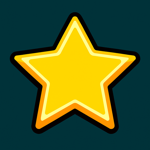 Star.
In-Game asset.  2d.  High contrast.  No shadows