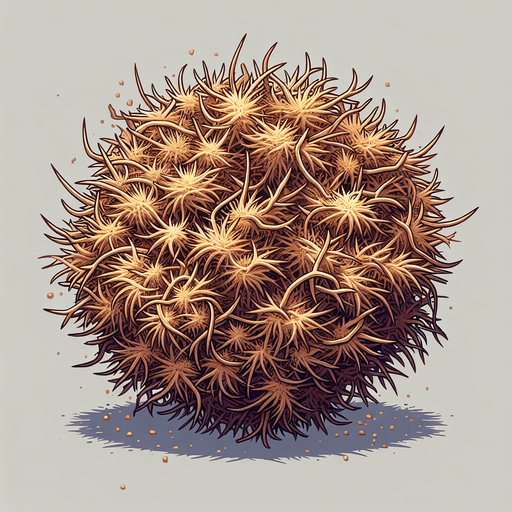 Ball of dry desert bushes.
video game sprite