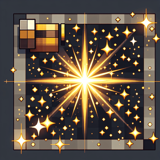 gold sparkle.
Single Game Texture.  In-Game asset.  2d.  Blank background.  High contrast.  No shadows