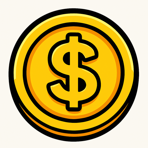 Coin.
In-Game asset.  2d.  High contrast.  No shadows