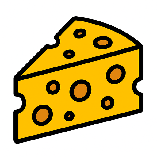 Chese.
In-Game asset.  2d.  High contrast.  No shadows